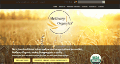 Desktop Screenshot of mcgearyorganics.com